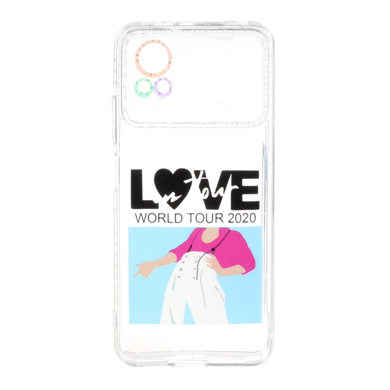 قاب گوشیXiaomi Poco M4 Pro 4G طرح دار محافظ لنزدار کد341