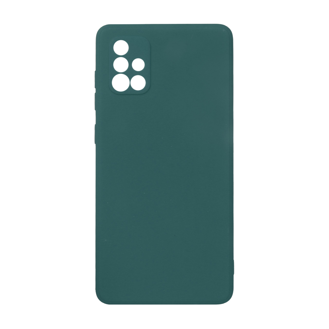 قاب گوشی Samsung A71طرح TPU رنگی محافظ لنزدار  - سبز تیره کد1507