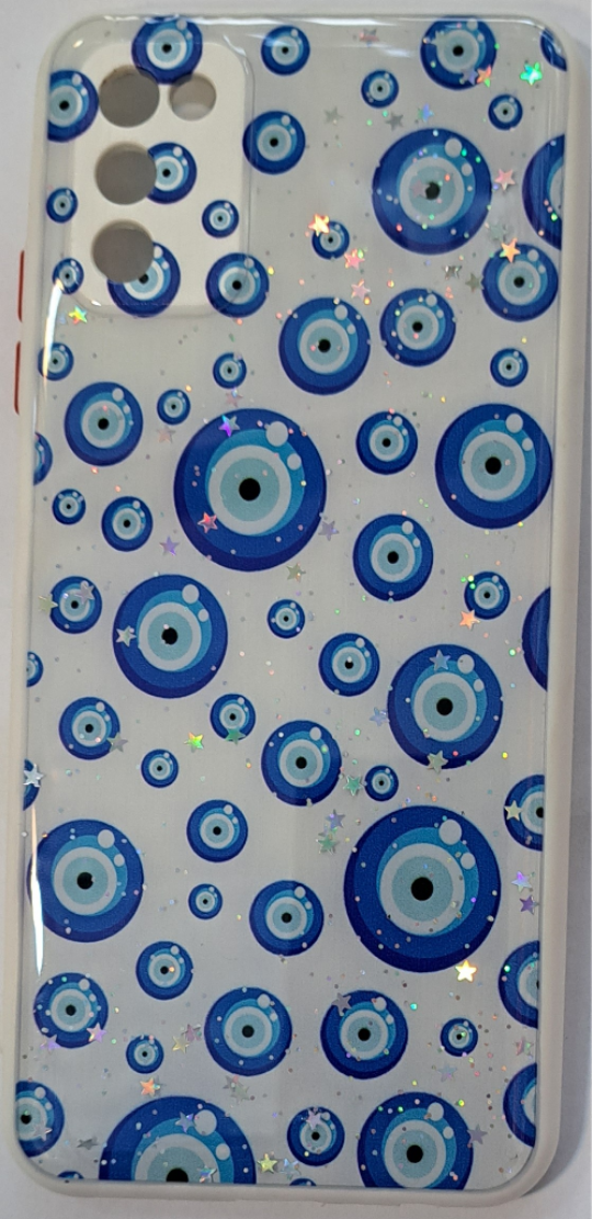 قاب  گوشی Samsung A02Sطرح براق لیزری طرح چشم ونظر محافظ لنزدارکد2056