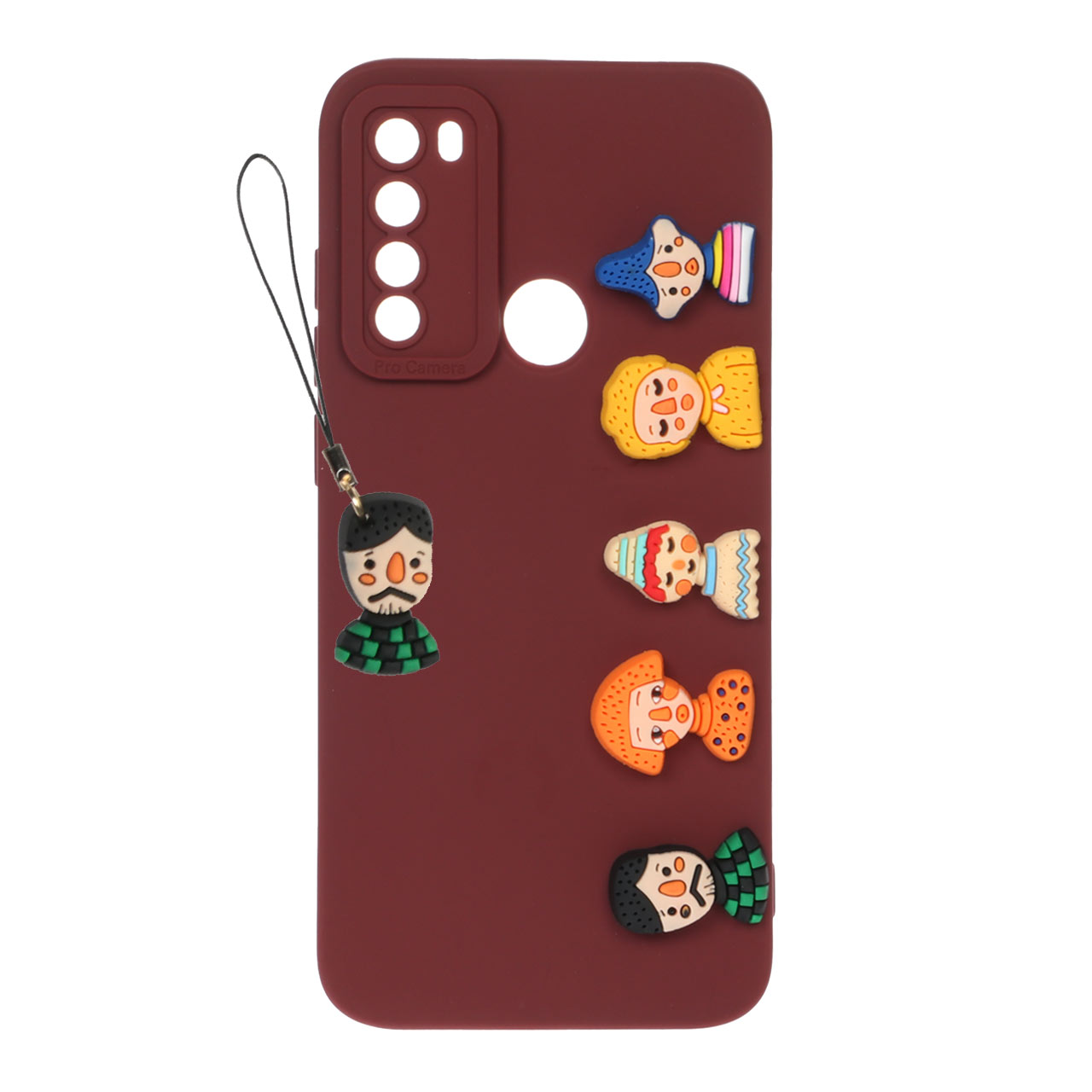 قاب  گوشی Xiaomi Redmi Note 8  طرح عروسکی برجسته همراه با ست آویز 55کد4799