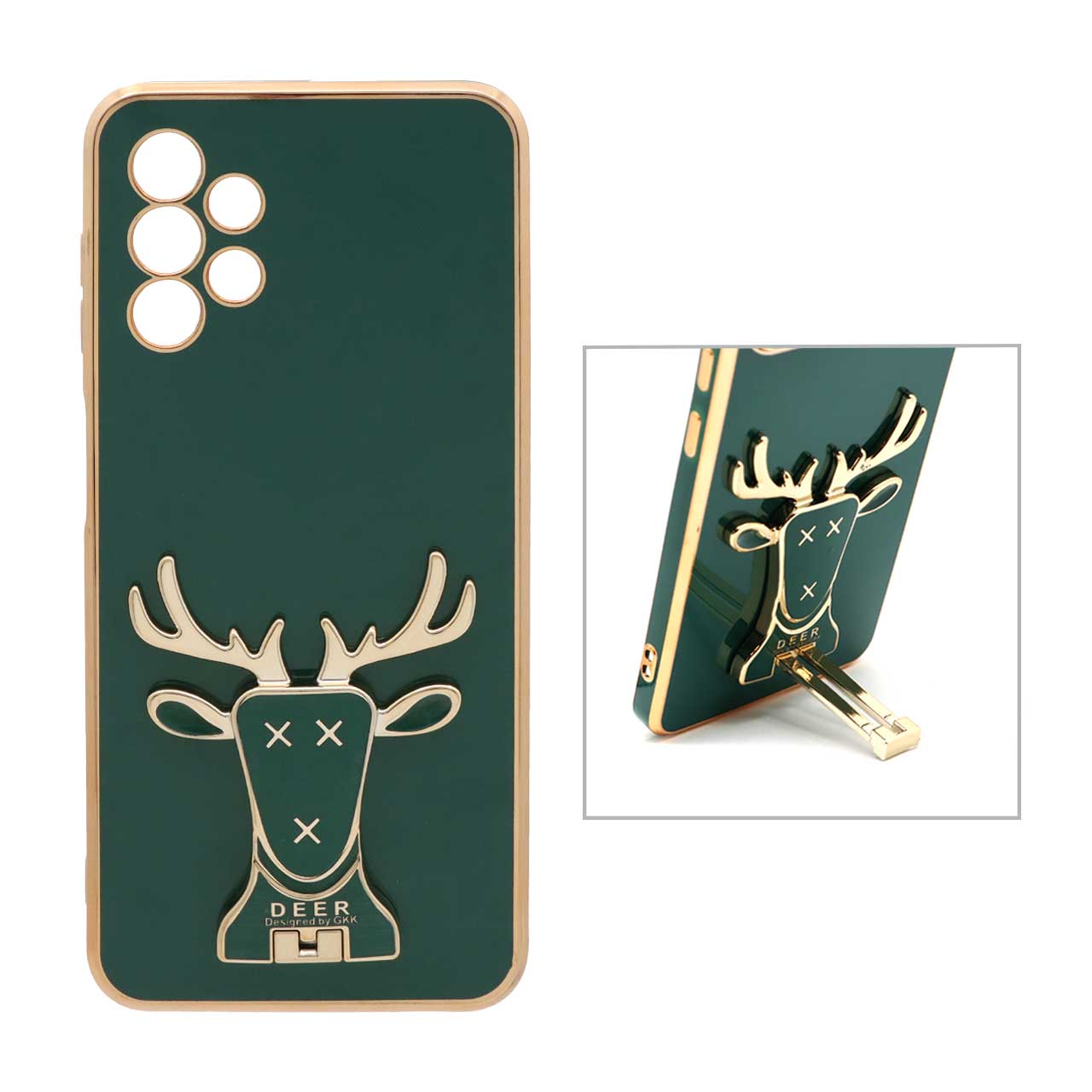 قاب  گوشی Samsung A13-4G طرحMy Case گوزنی سبز103کد6175