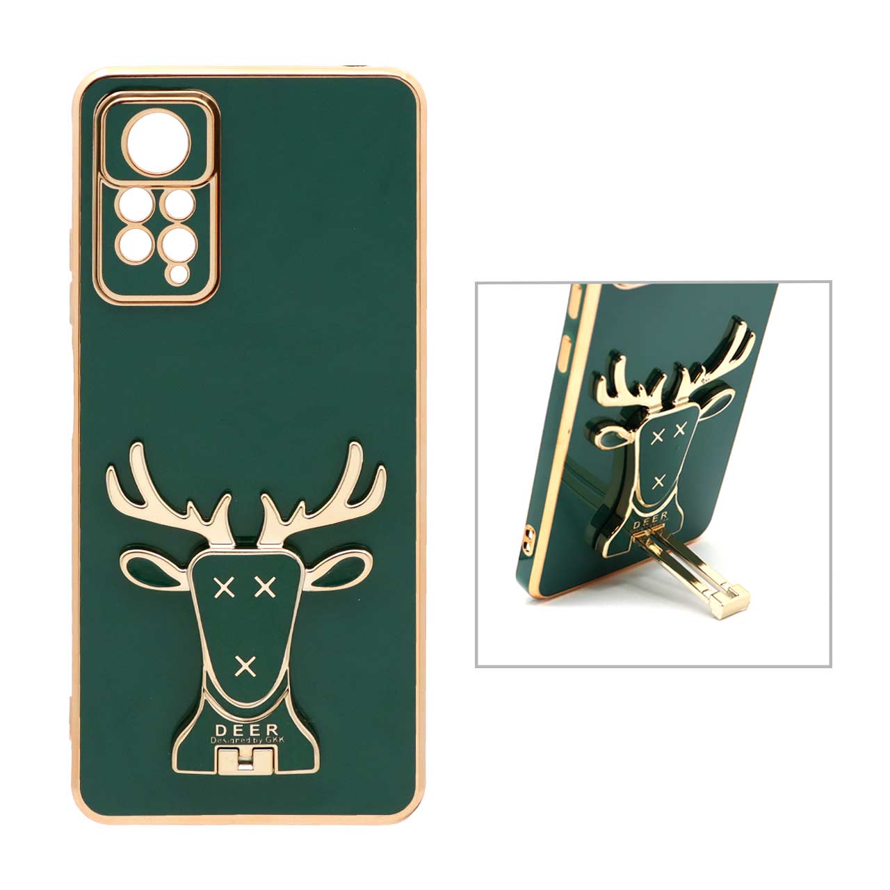 قاب  گوشیXiaomi Redmi Note 11 Pro-4G / Redmi Note 11 Pro-5G / Redmi Note 11E Pro   طرحMy Case گوزنی سبز103کد6532