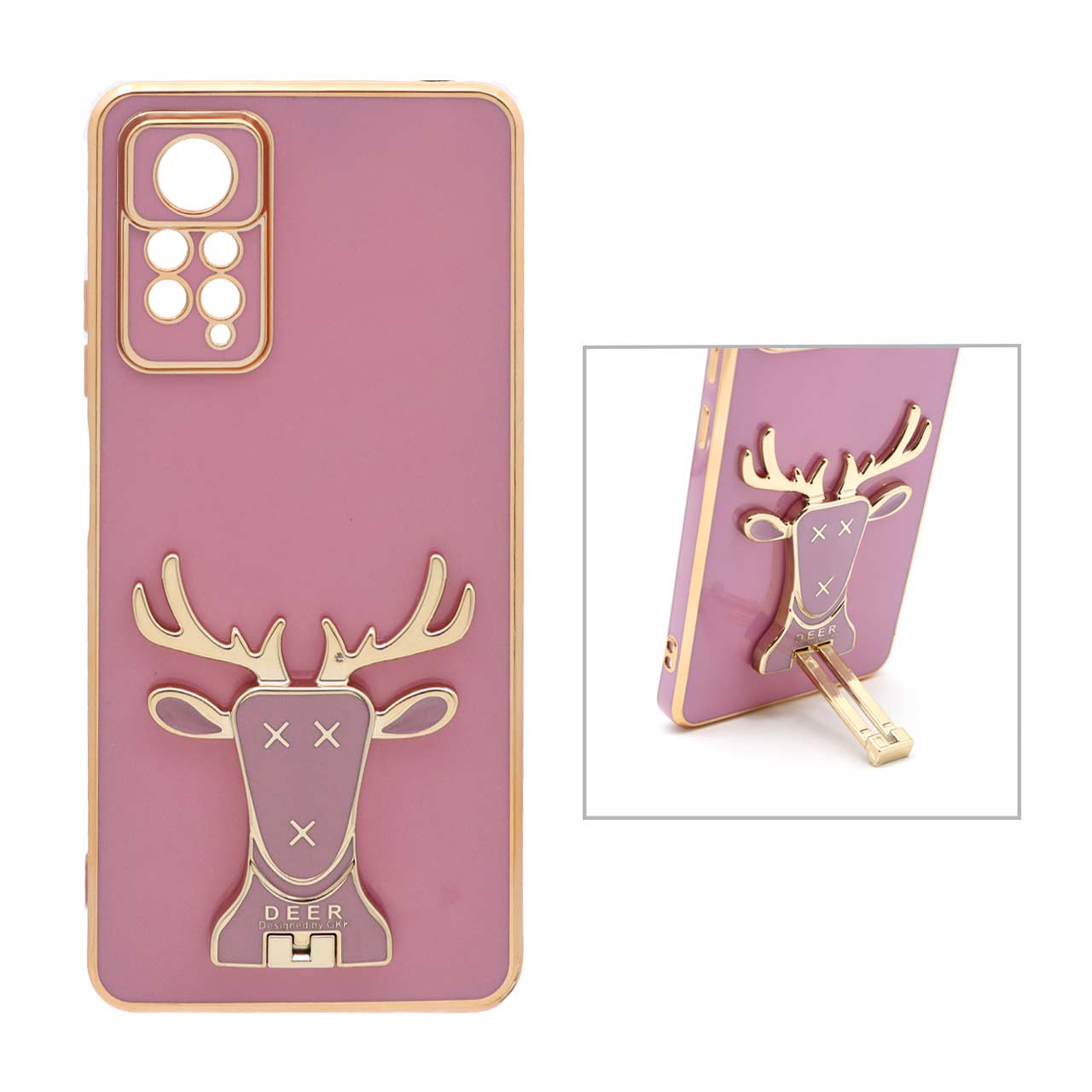 قاب  گوشیXiaomi Redmi Note 11 Pro-4G / Redmi Note 11 Pro-5G / Redmi Note 11E Pro   طرحMy Case گوزنی بنفش103کد6534