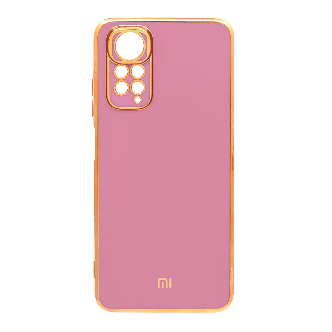 قاب  گوشیXiaomi Redmi Note 11S/ Redmi Note 11-4G طرحMy Case چرمی محافظ لنزدار لوگوداربنفش73کد7300