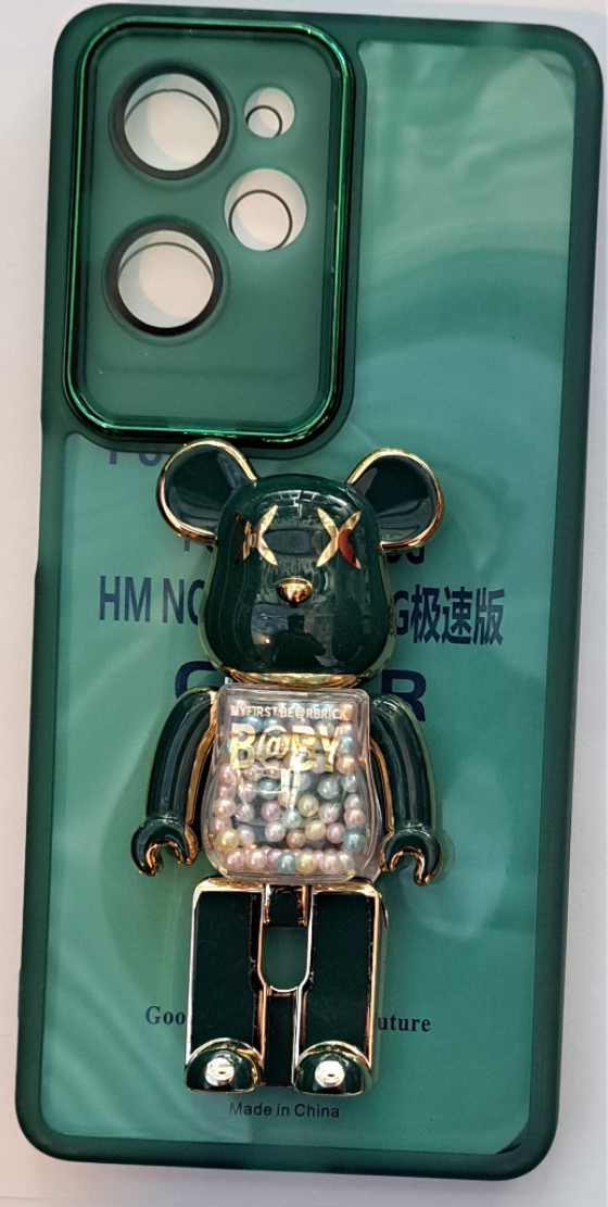 قاب گوشیXiaomi Redmi Note 12 Pro 5G / Poco X5 Pro 5G8طرح TPUمحافظ لنزدارهولدردارخرسی چرخشی نگینی 79کد7701