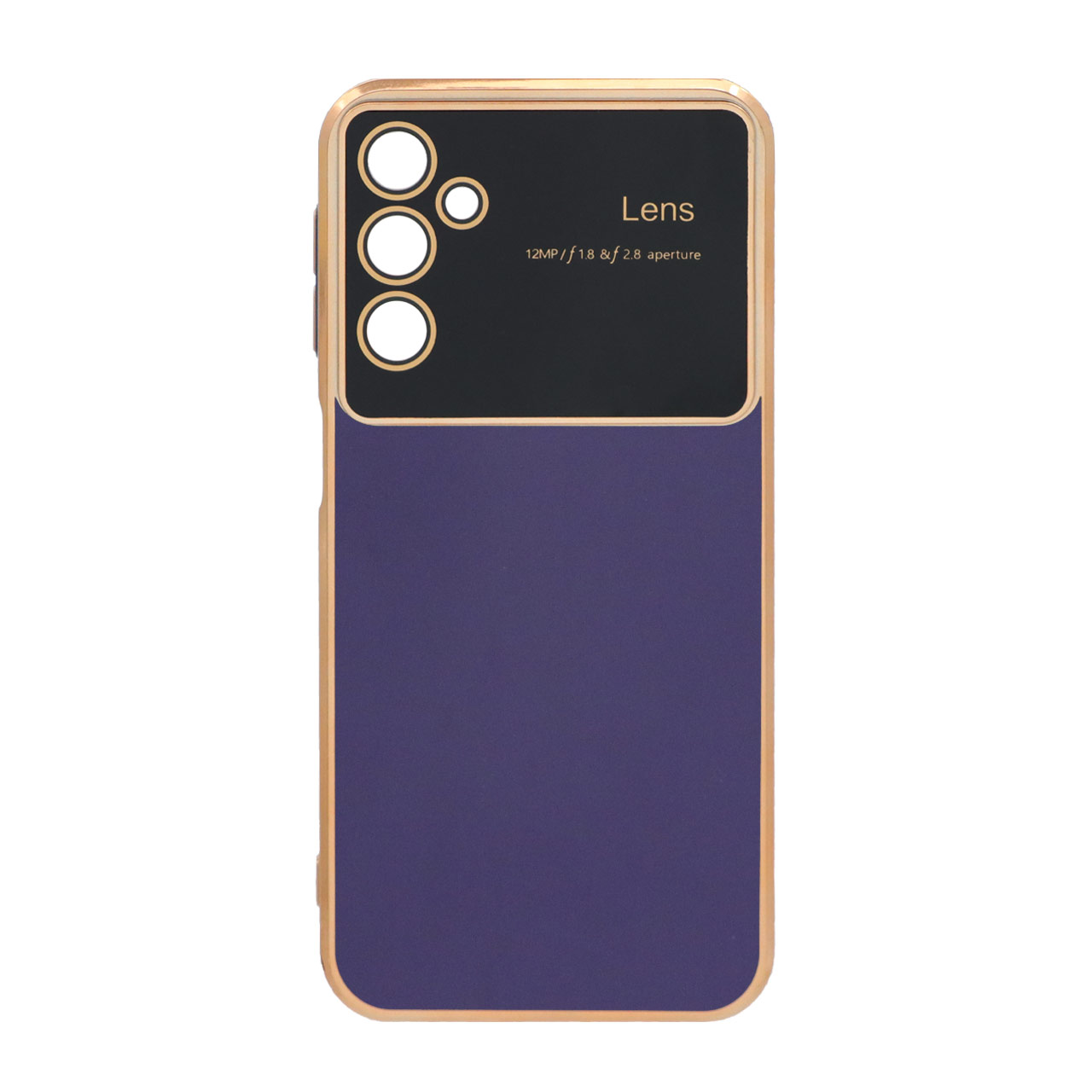 قاب گوشی Samsung Galaxy A25 4G / A24 طرحMy Case محافظ لنز شیشه ای بادمجانی55/9358