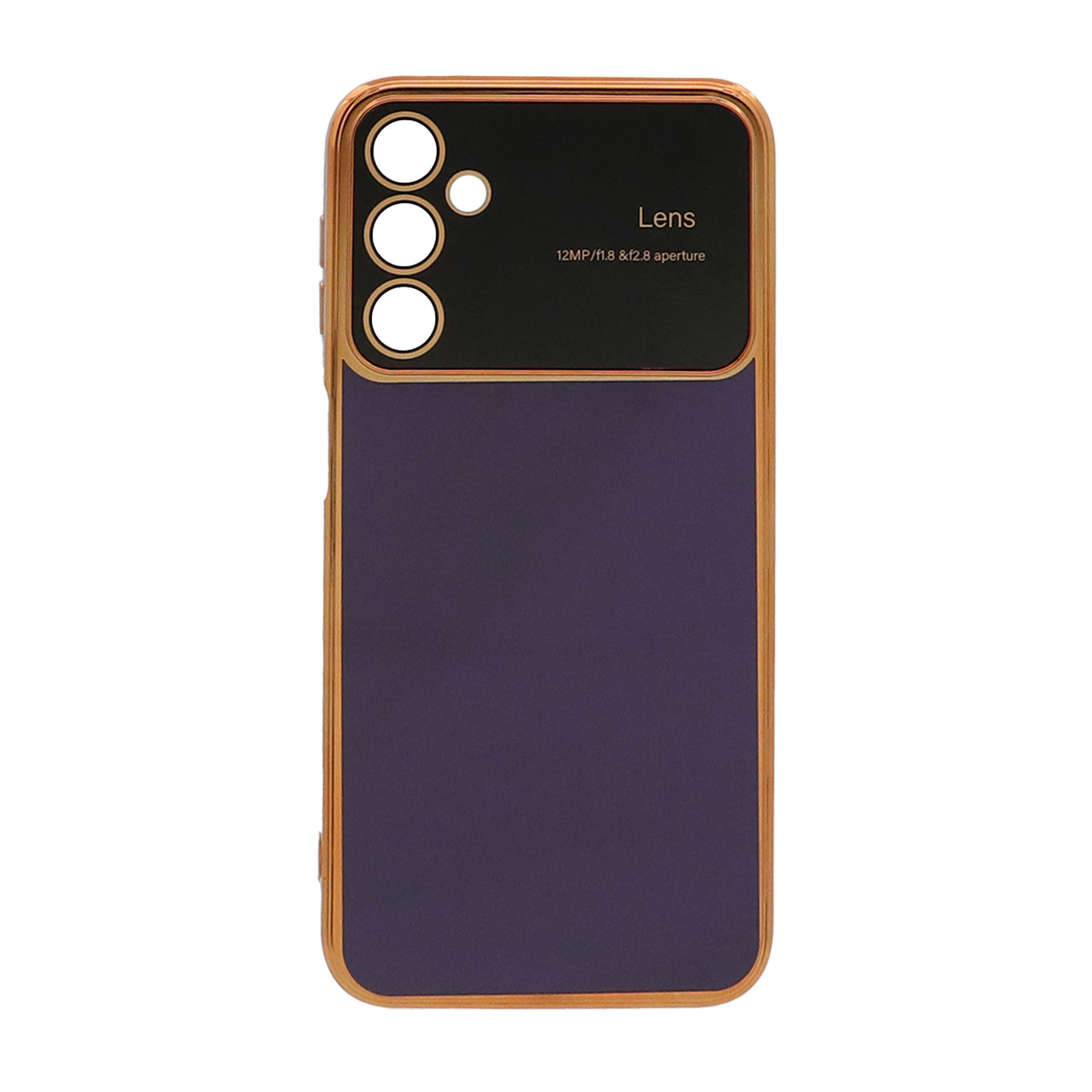 قاب گوشیSamsung Galaxy A24  طرحMy Case محافظ لنز شیشه ای بنفش55/9698