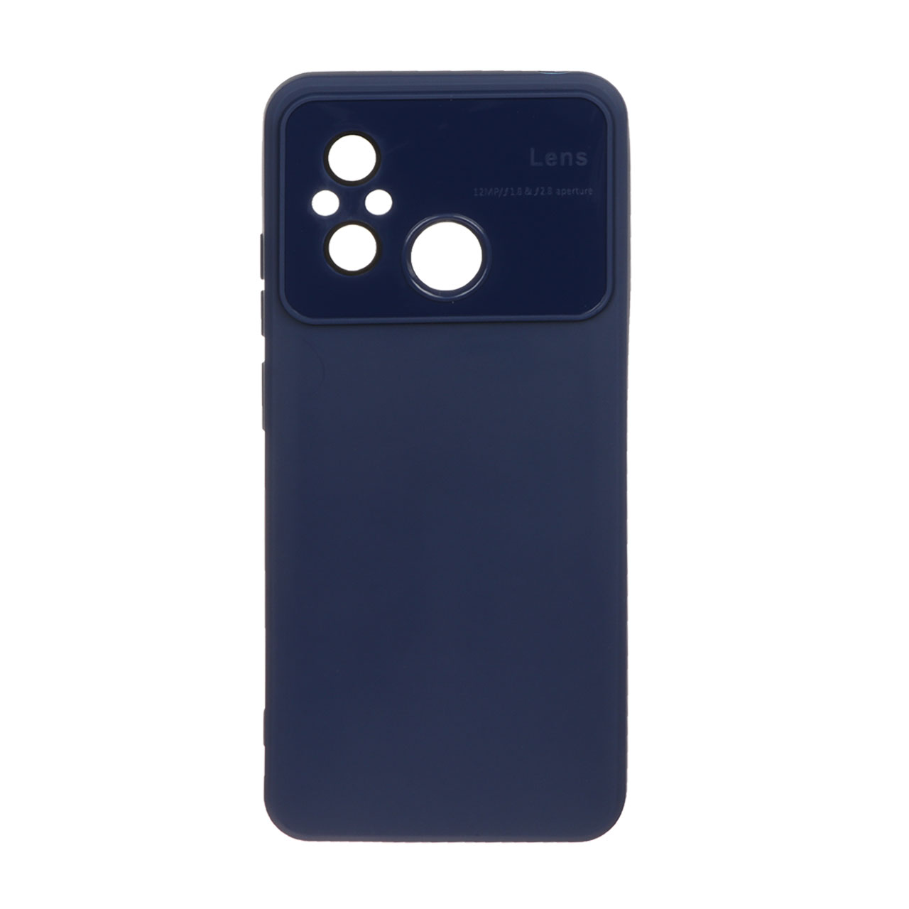 قاب  گوشیXiaomi Redmi 12C / Redmi 11A / Poco C55طرح سیلیکون محافظ لنز گلس دارسرمه ای کد61/11219