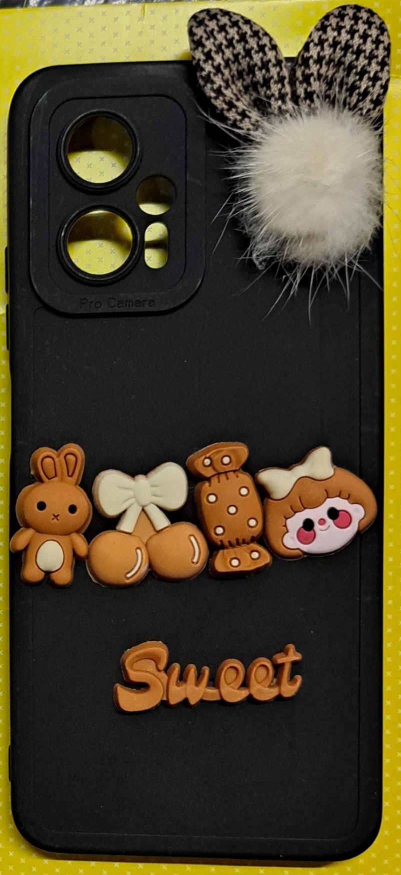 قاب  گوشی Xiaomi Poco X4 GT / Redmi Note 11T Pro 5G / Redmi Note 11T Pro Plusطرح برجسته عروسکی پشمی Sweet کد81/12386
