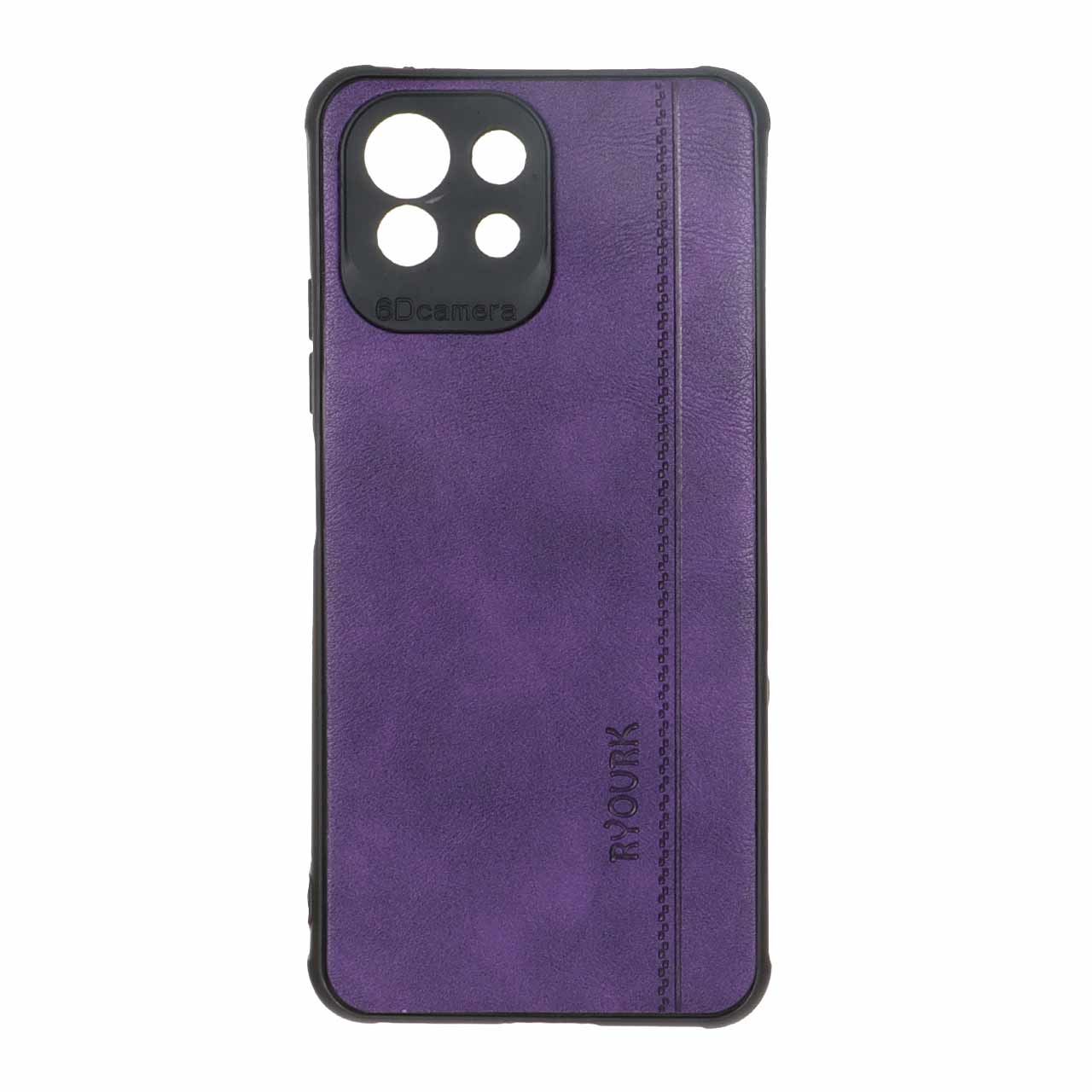 قاب گوشی Xiaomi Mi 11 Liteطرح  چرم RYOURK بنفش کد57/12542