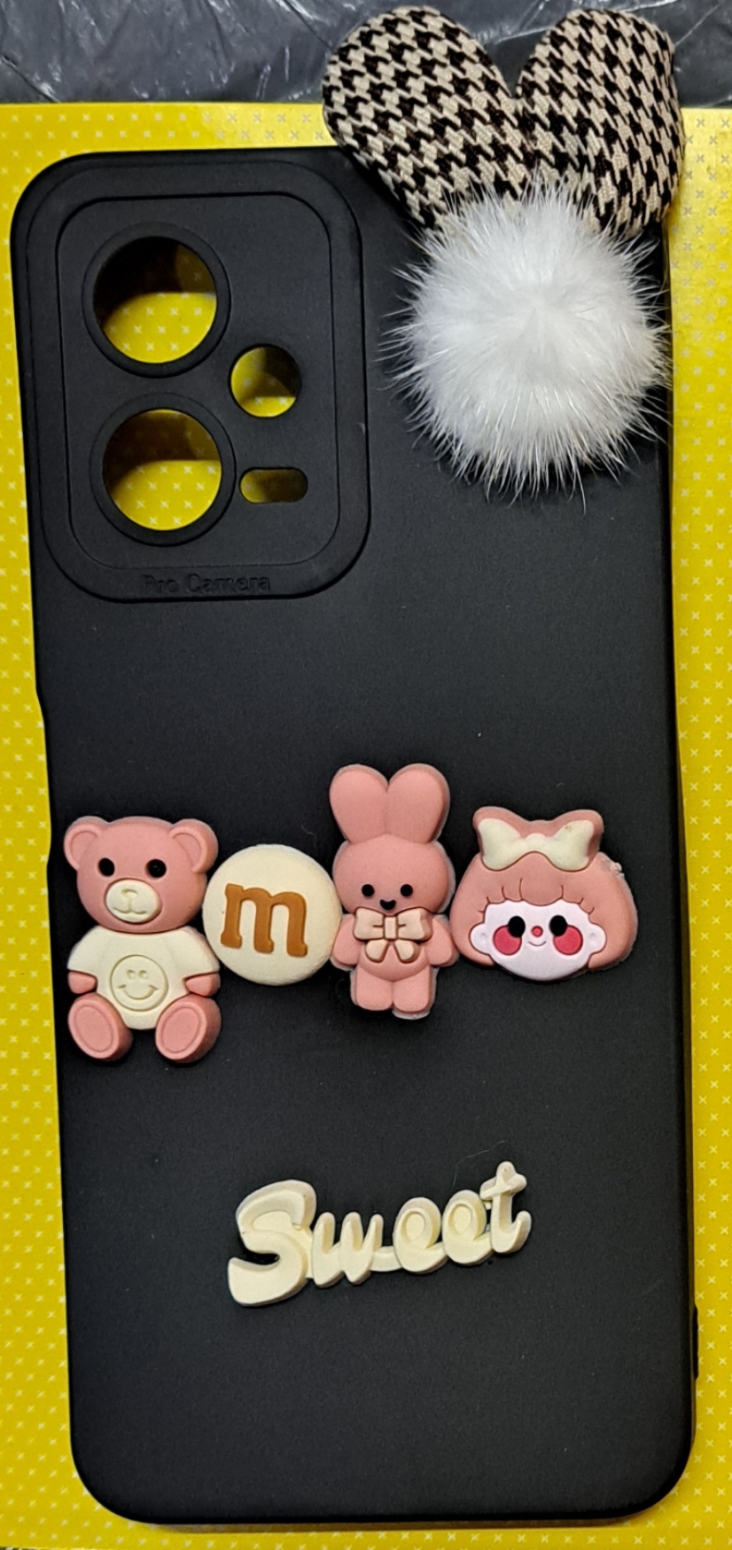 قاب  گوشی  Xiaomi Poco X5 / Redmi Note 12 5Gطرح برجسته عروسکی پشمی Sweet کد81/12617