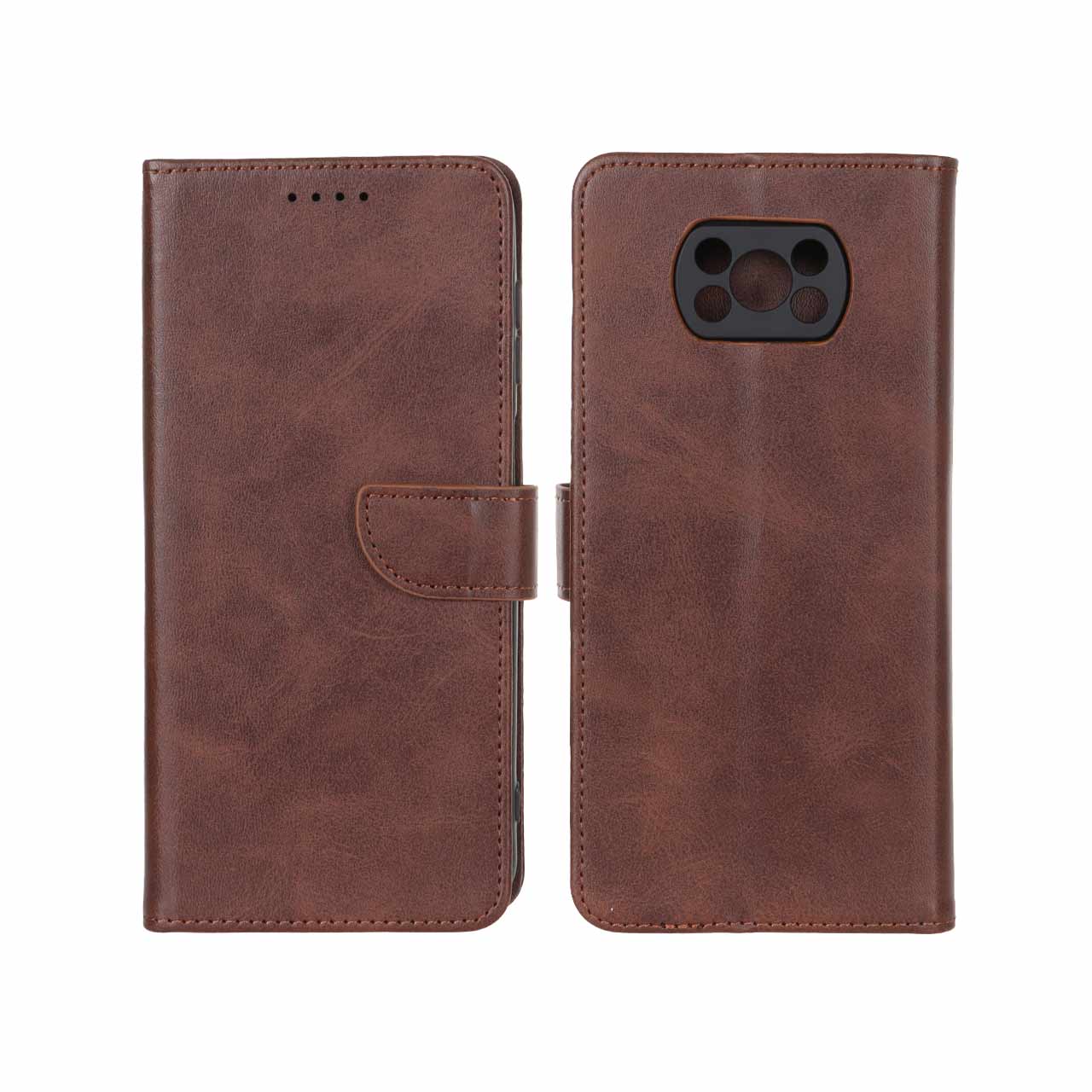 کیف موبایلXiaomi Poco X3 / Poco X3 Pro / Poco X3 NFC مگنتی درجه یک MNC جاکارتی خورقهوه ای  کد128/12822