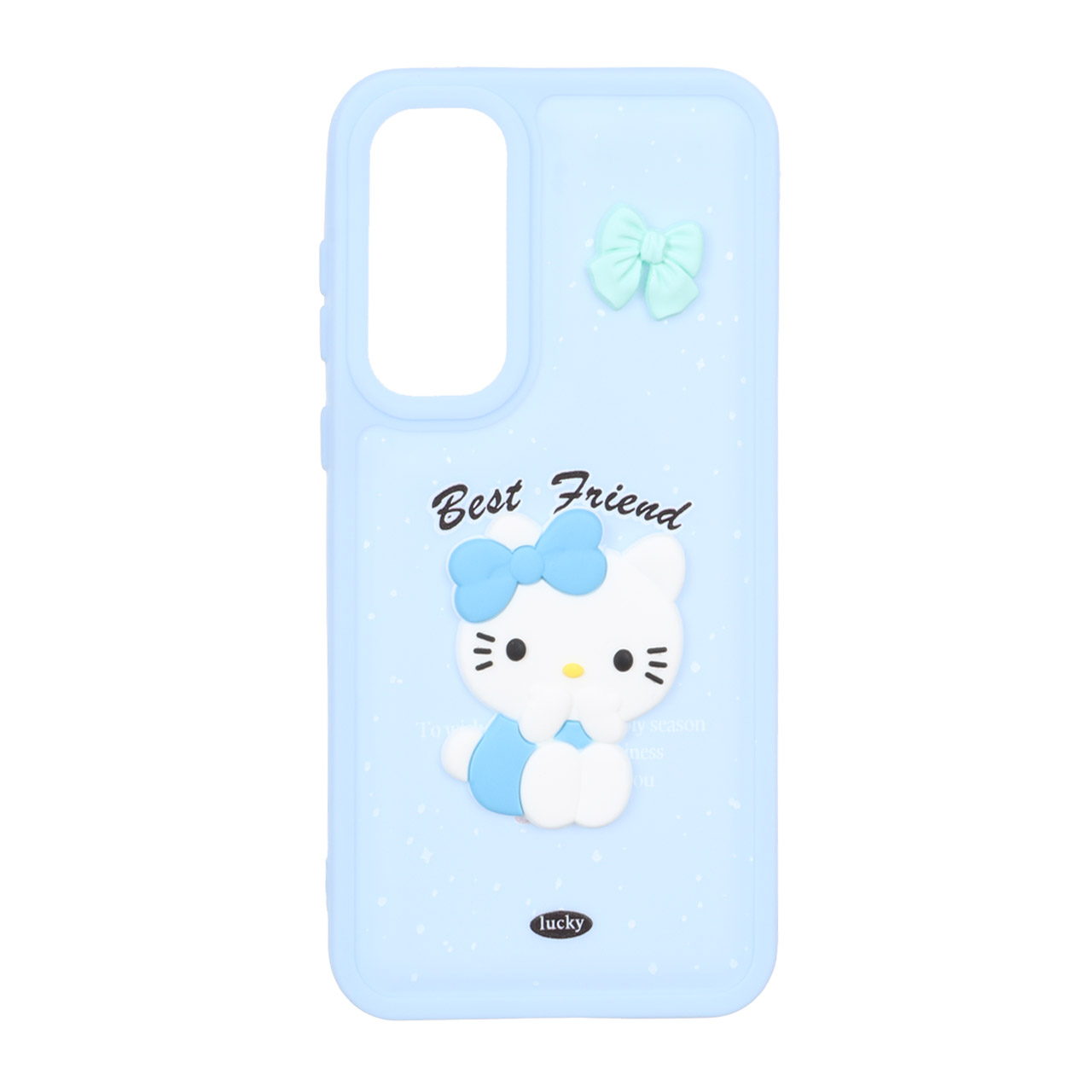 قاب گوشی  Samsung Galaxy A35 / A55طرح پافر ساده Lucky عروسک خمیری ابی کد101/13063