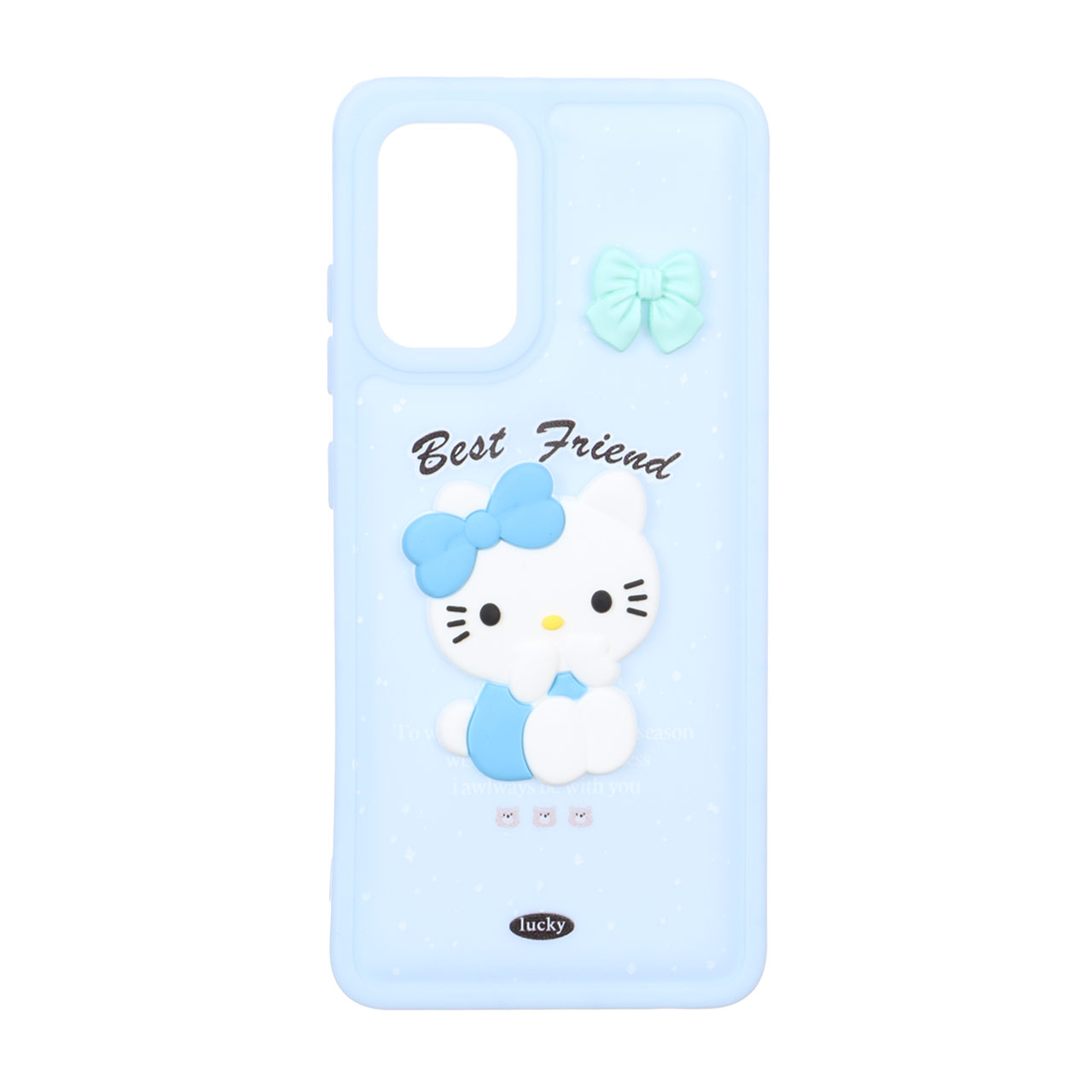 قاب گوشیSamsung Galaxy A32 4Gطرح پافر ساده Lucky عروسک خمیری ابی کد101/13146