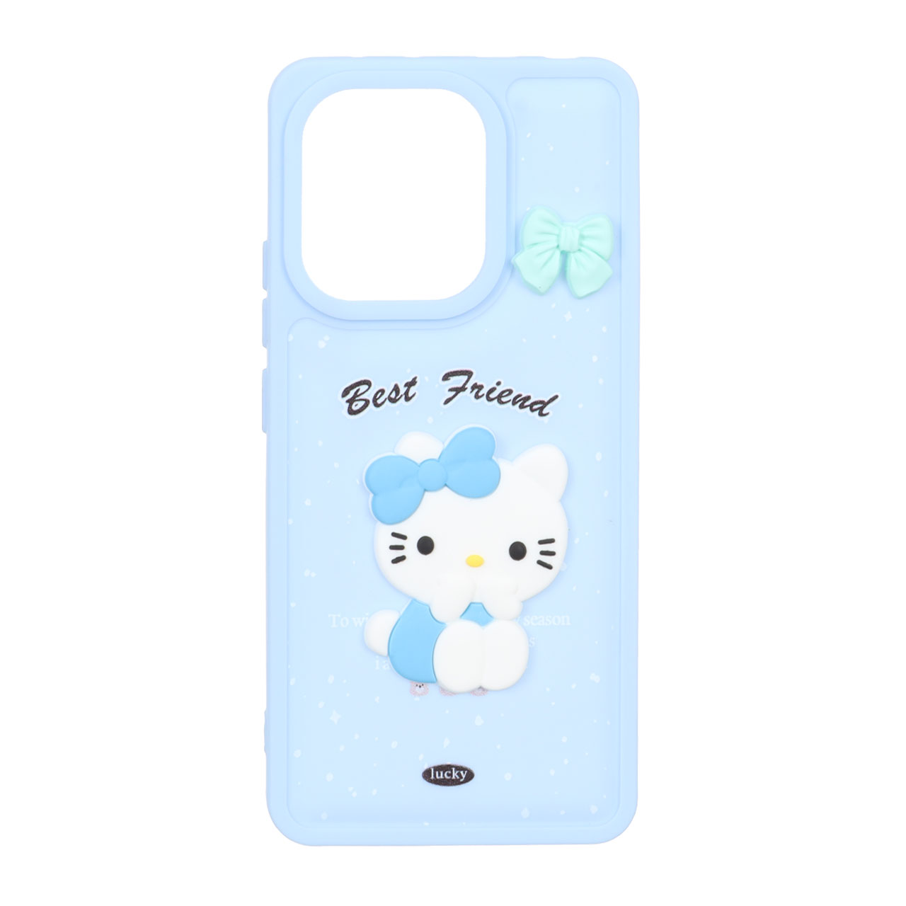 قاب گوشی Xiaomi Redmi Note 13 4Gطرح پافر ساده Lucky عروسک خمیری ابی کد101/13152