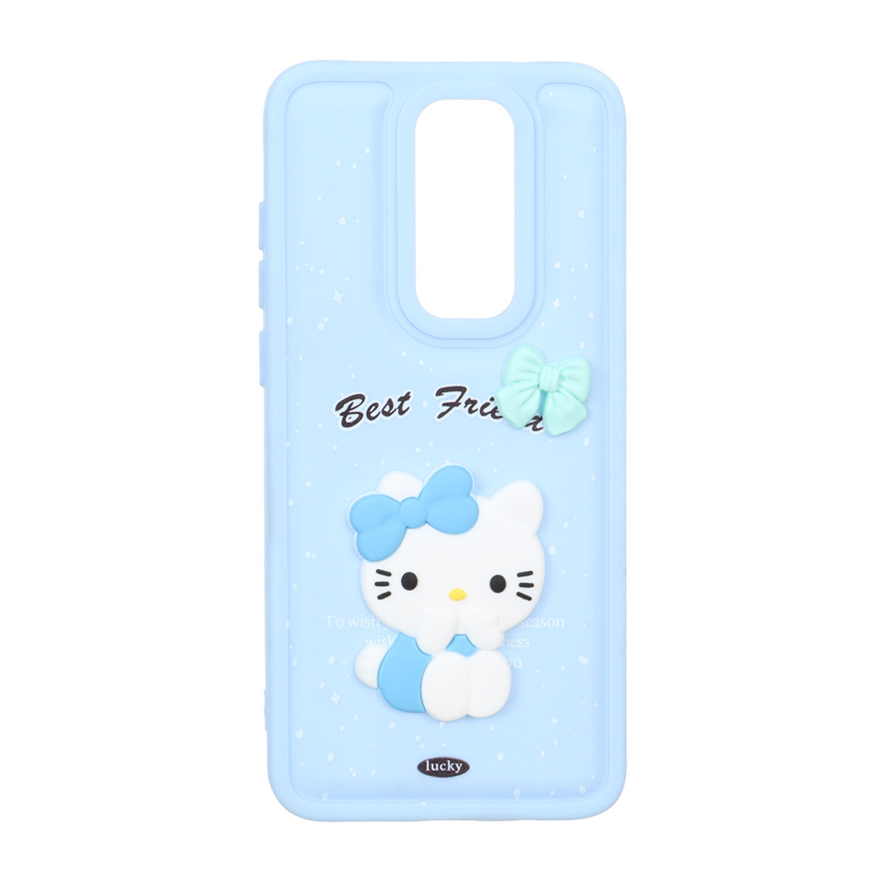 قاب گوشی Xiaomi Redmi Note 8 Proطرح پافر ساده Lucky عروسک خمیری ابی کد101/13172
