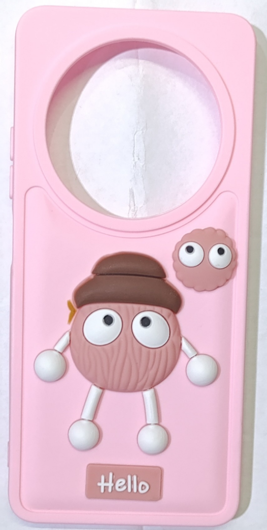 قاب گوشیXiaomi Redmi 14C / Redmi A4 / Poco C75طرح پافر ساده Lucky عروسک خمیری صورتی کد101/13165