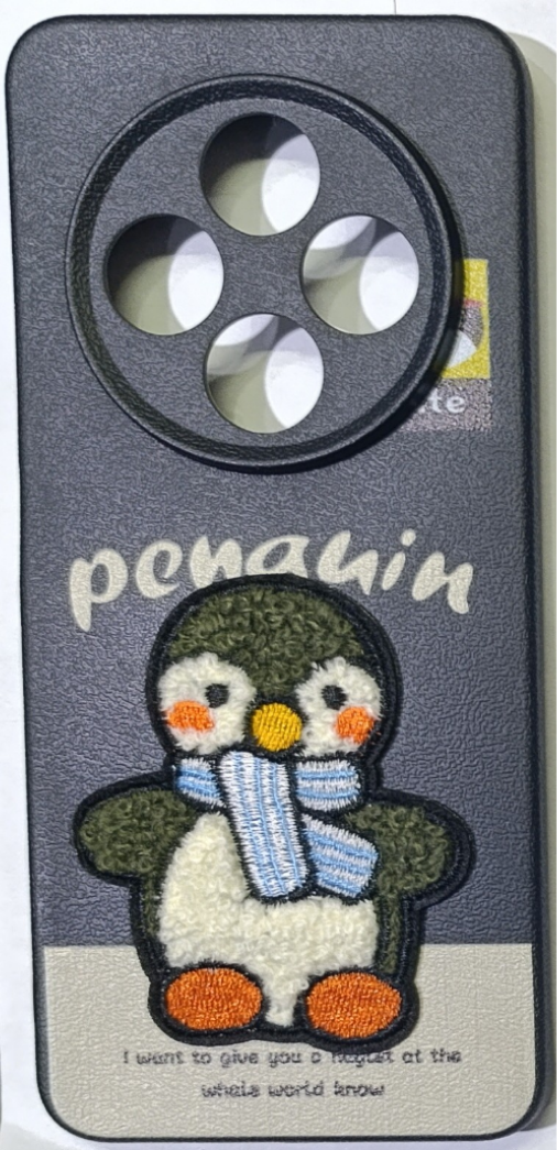 قاب گوشی Xiaomi Redmi 14C / Redmi A4 / Poco C75طرح عروسک برجسته دوختی محافظ لنزدار کد101/13239