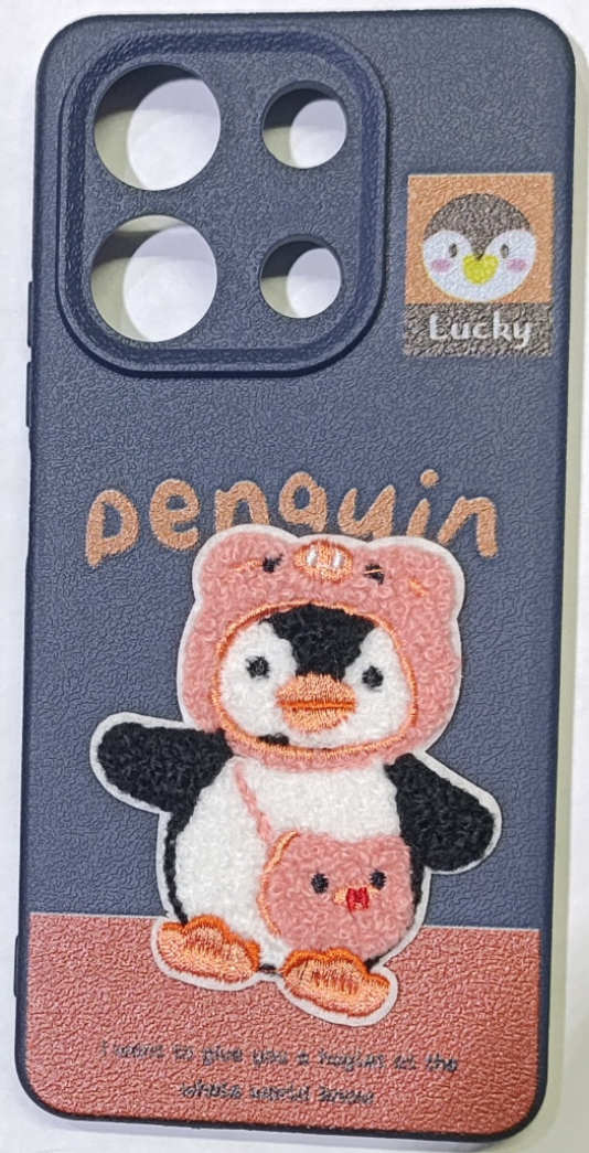 قاب گوشی Xiaomi Redmi Note 13 4Gطرح عروسک برجسته دوختی محافظ لنزدار کد101/13277