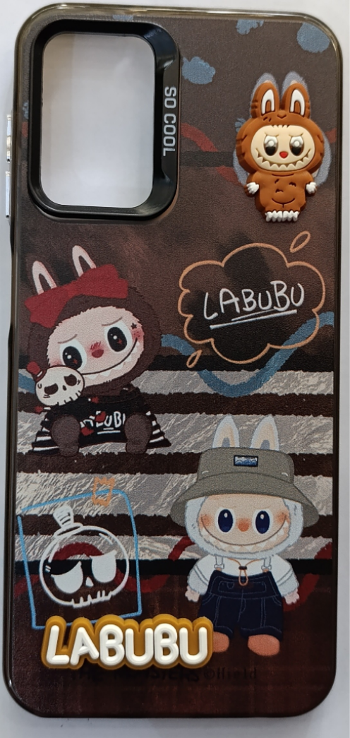 قاب گوشی Samsung Galaxy A17 / A26طرحLabubu هولوگرامی دور ژله ای عروسک دارکد117/13344