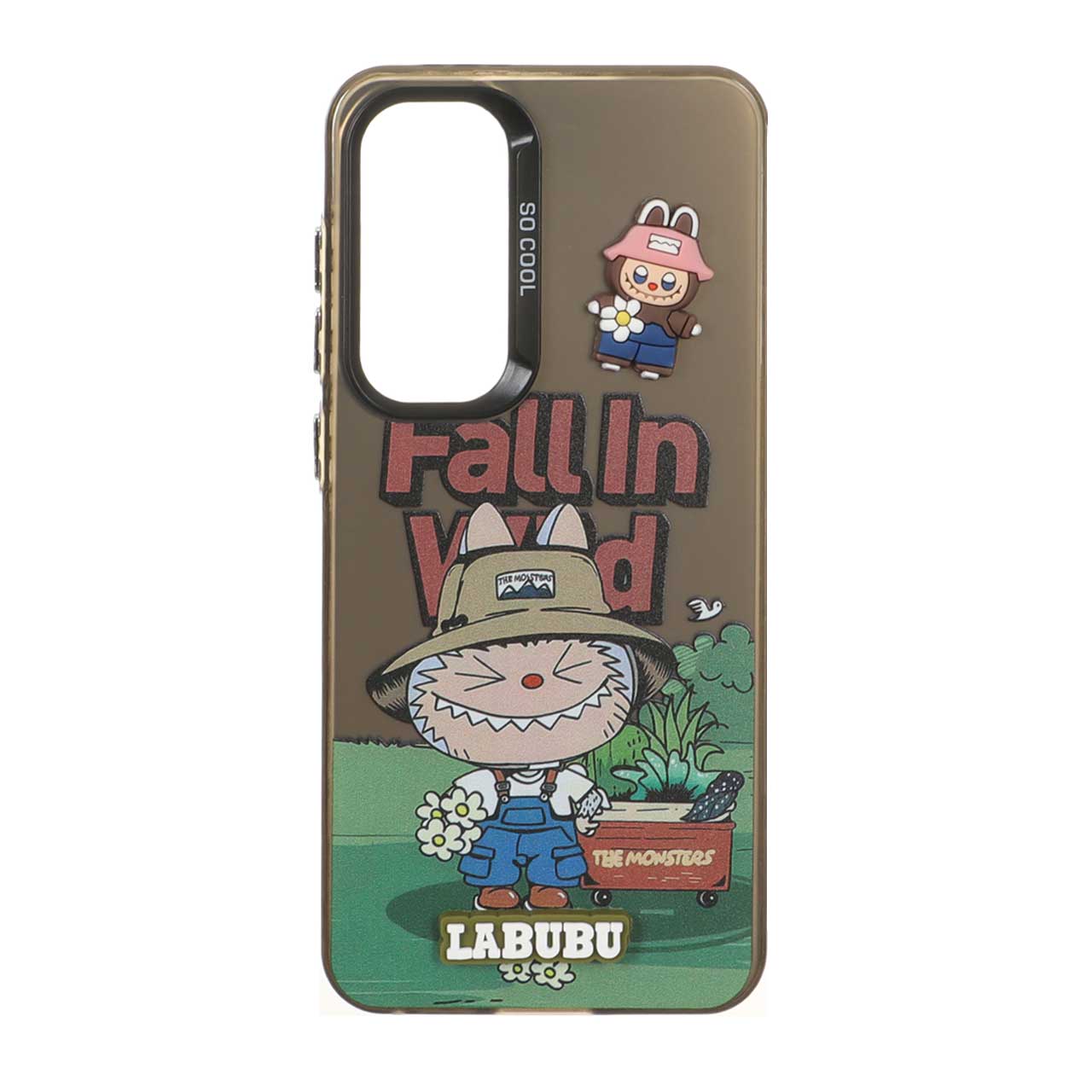 قاب گوشی قاب SO COOL طرح Labubu خمیری برجسته Samsung Galaxy S24 FEطرحLabubu هولوگرامی دور ژله ای عروسک دارکد117/13382