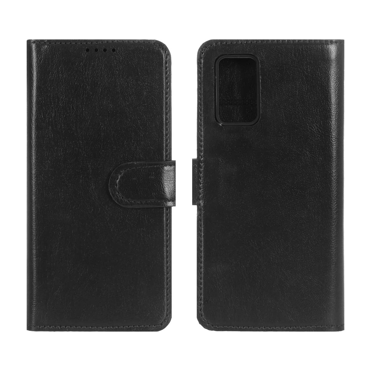کیف موبایل Xiaomi Poco M3 / Redmi 9T 4Gطرح چرمی مگنتی محافظ لنزدار مشکی کد201/13564