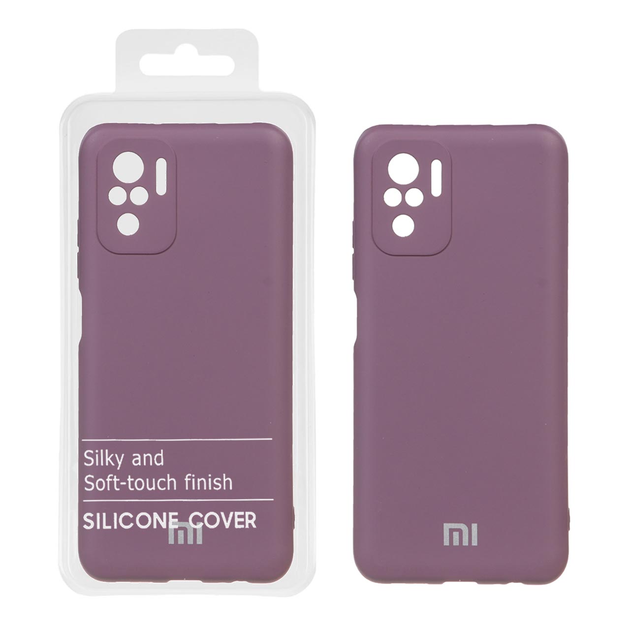 قاب گوشی Xiaomi Redmi Note 10 - 4G / Note 10S / Poco M5S  نیو سیلیکون محافظ لنزدار RFF بادمجانی کد67/14057