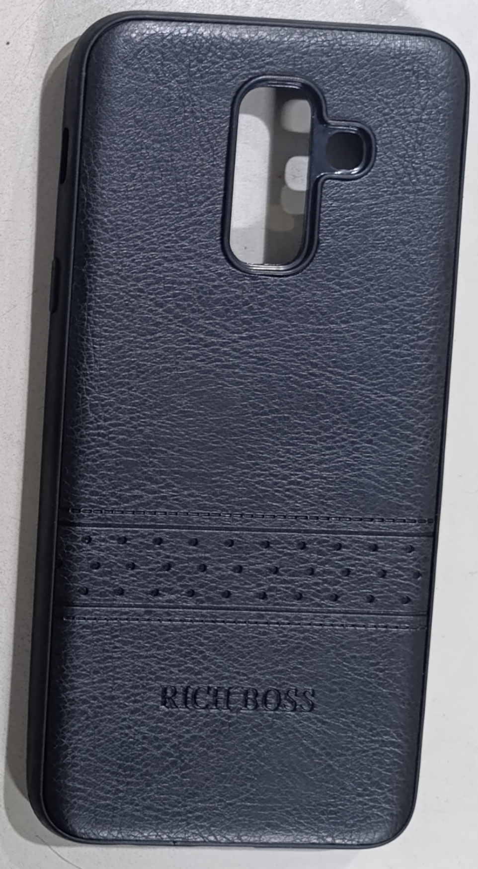 قاب گوشی Samsung Galaxy A6 PLUSطرح چرمی ریچ بوس کد14089