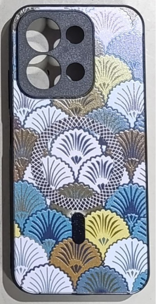 قاب گوشیXiaomi Redmi 15C / Poco C85 طرح آینه ای  مگ سیف هاشور محافظ لنزدار کد151/13563