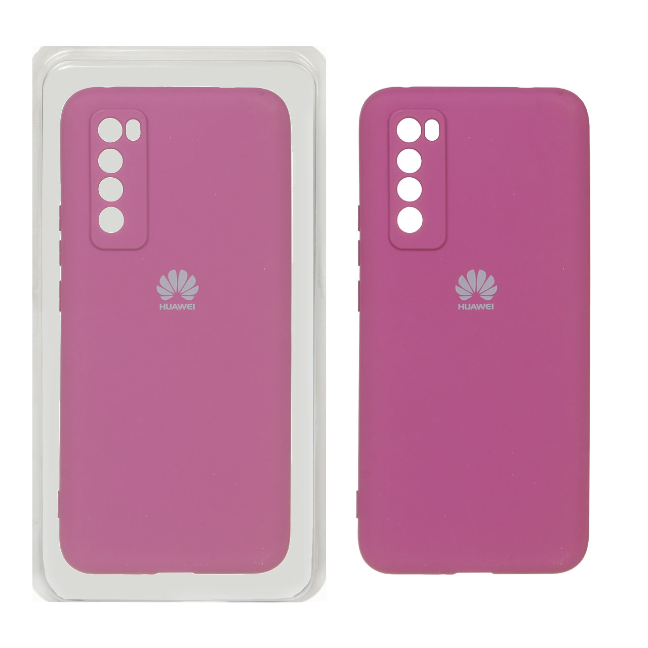 قاب  گوشی Huawei Nova 7 5Gسیلیکونی High Copy مدل AKB  ارغوانی کد52/14142