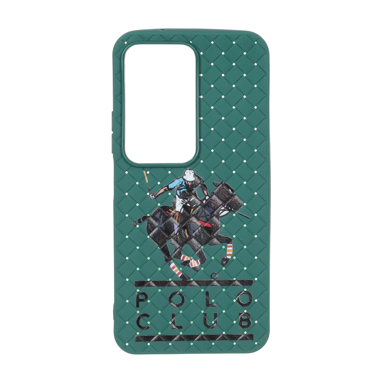 قاب  گوشی Xiaomi Redmi 15 4Gطرح حصیری طرح Polo دور لنز براق سبز کد128/14150