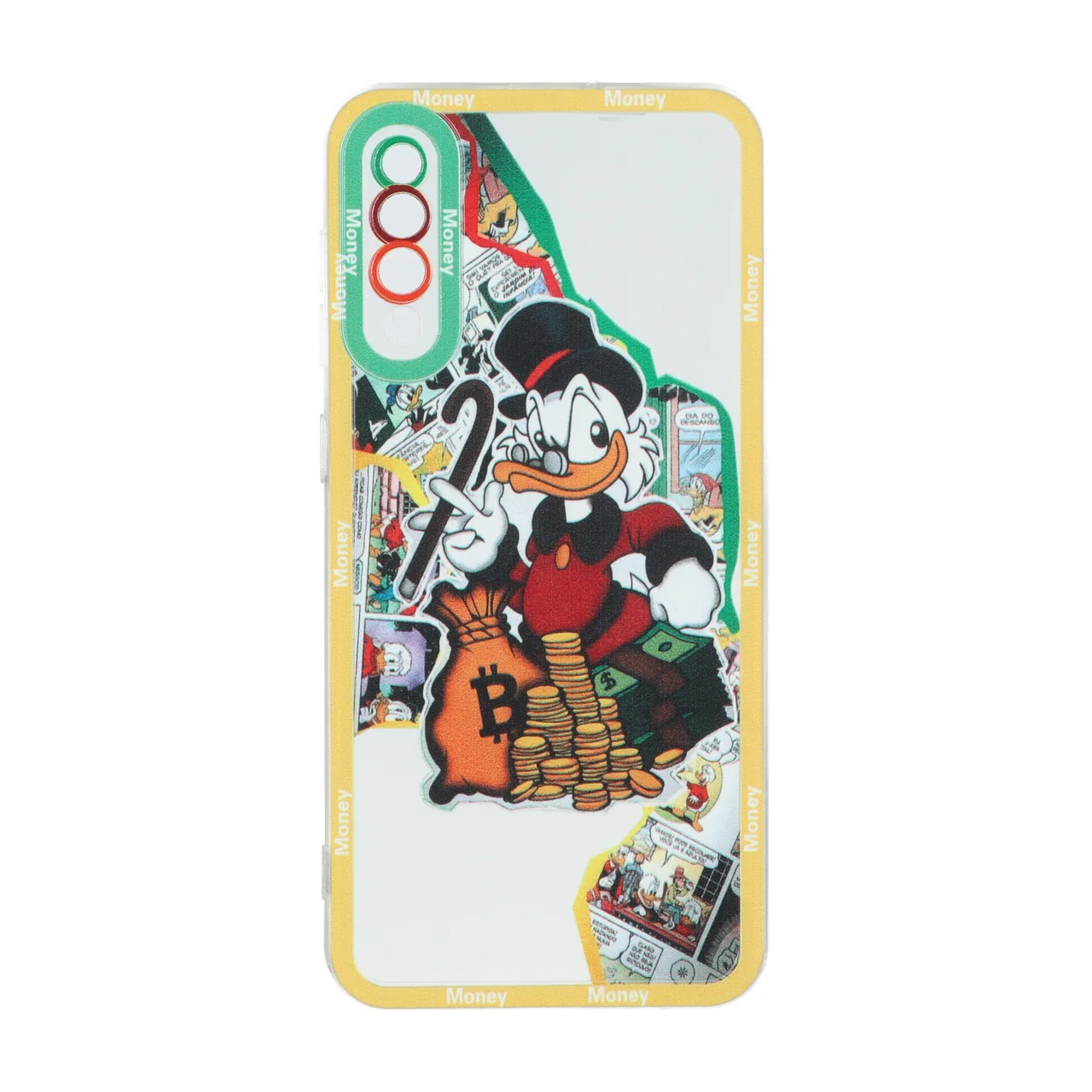 قاب گوشیSamsung Galaxy A50 / A50s / A30s طرح ژله ای طرح دار دور رنگی کد98/14295