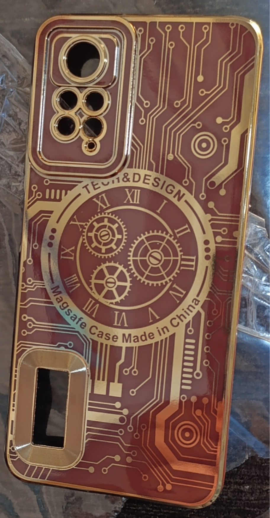 قاب گوشی Xiaomi Redmi Note 12Pro / Xiaomi Redmi Note 11pro 4G  طرح مگ سیف اصلی براق محافظ لنزدار کد171/14330